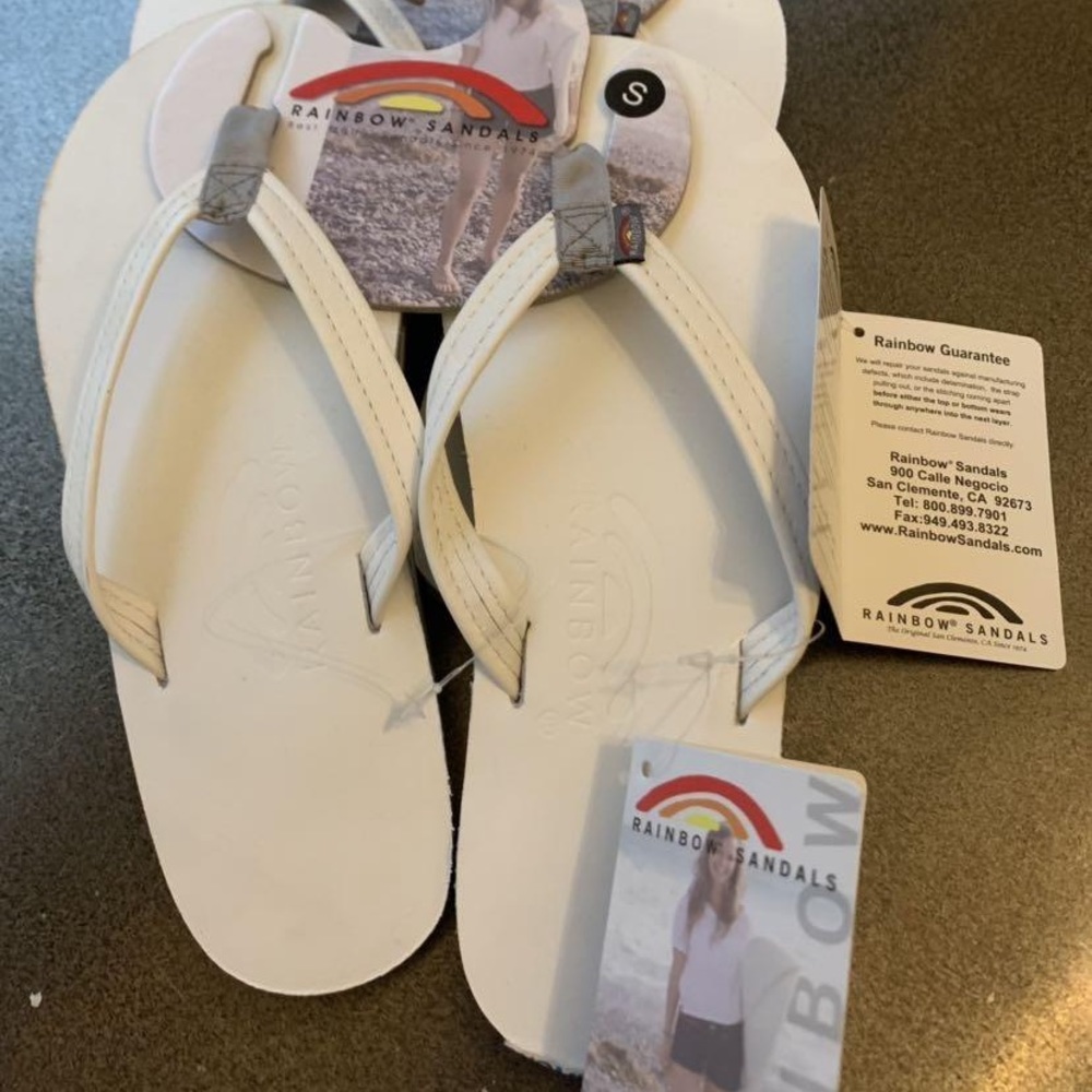 Rainbow Flip Flops